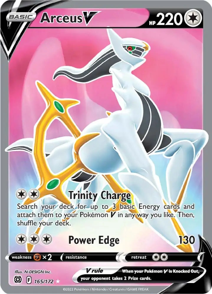 Arceus V (165/172) [Sword & Shield: Brilliant Stars] - Pokemon Single