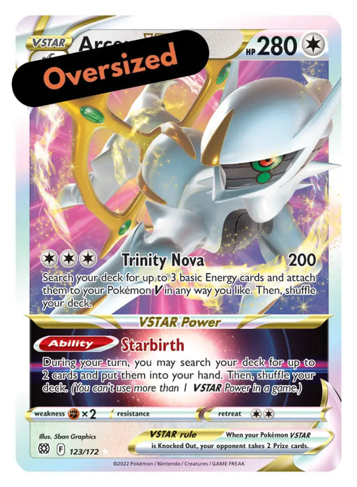 Arceus VSTAR (123/172) (Jumbo Card) [Sword & Shield: Brilliant Stars] - Pokemon Single