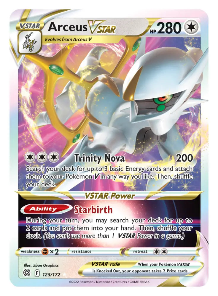 Arceus VSTAR (123/172) [Sword & Shield: Brilliant Stars] - Pokemon Single