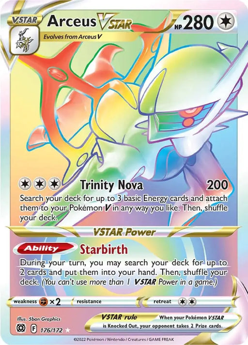 Arceus VSTAR (176/172) [Sword & Shield: Brilliant Stars] - Pokemon Single