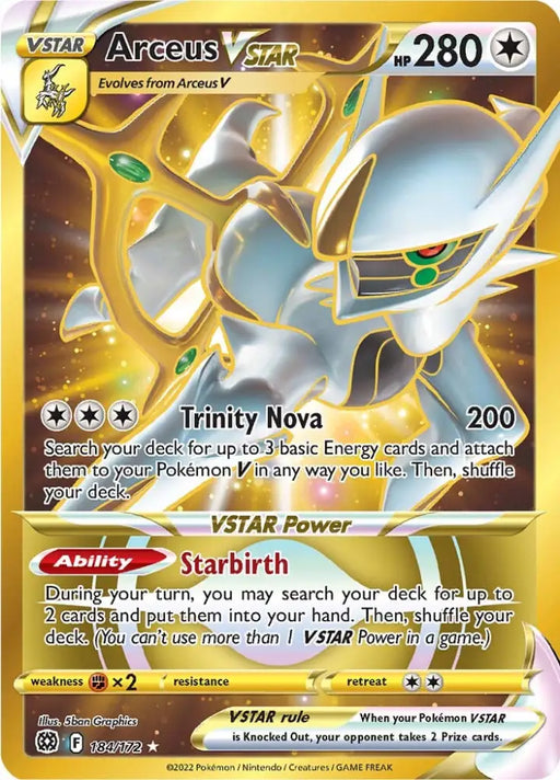 Arceus VSTAR (184/172) [Sword & Shield: Brilliant Stars] - Pokemon Single