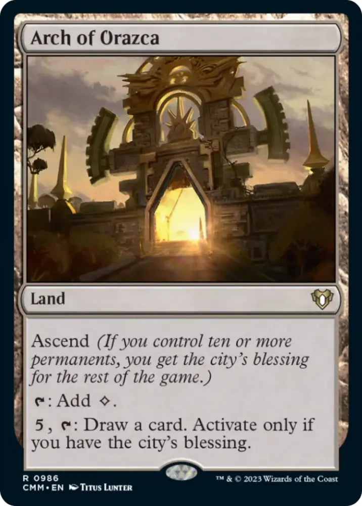 Arch of Orazca [Commander Masters] - MTG Single