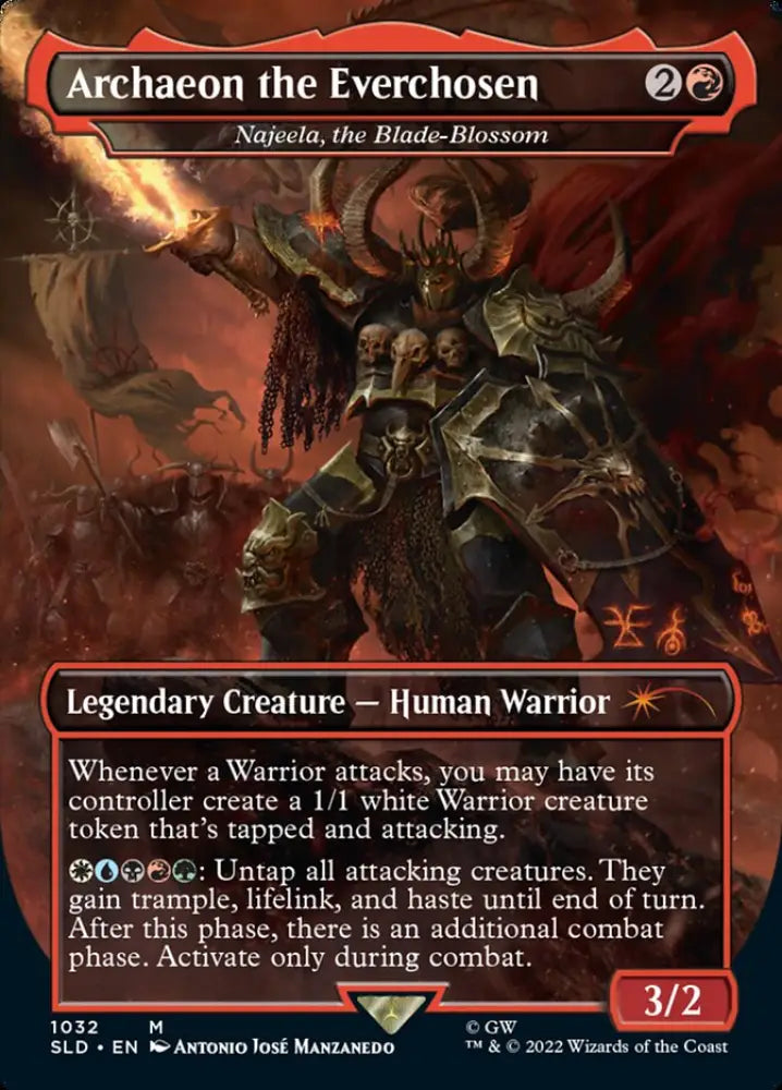Archaeon the Everchosen - Najeela the Blade-Blossom (Borderless) [Secret Lair Drop Series] - MTG Single