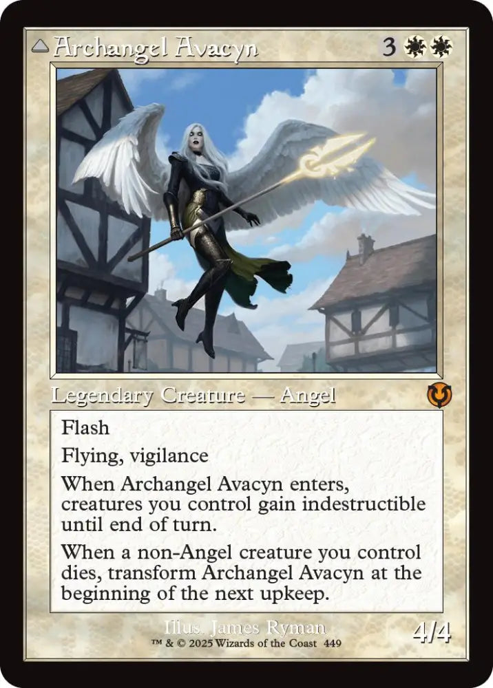 Archangel Avacyn // Avacyn the Purifier (Retro Frame) [Innistrad Remastered] - MTG Single