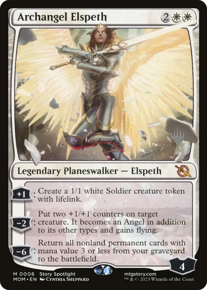 Archangel Elspeth (Promo Pack) [March of the Machine Promos] - MTG Single