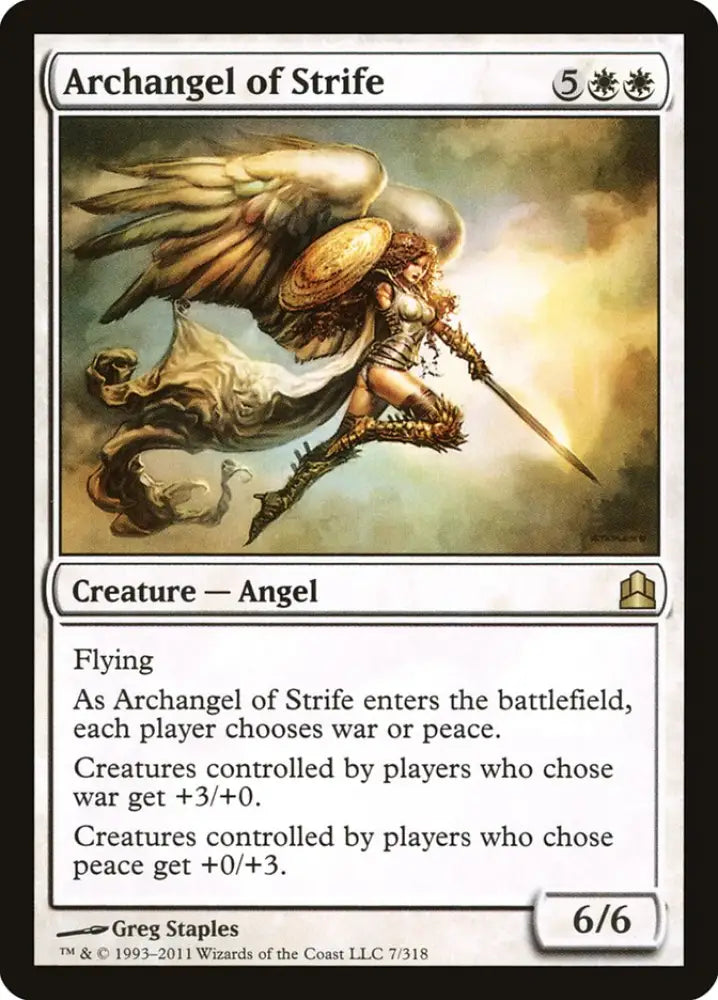 Archangel of Strife [Commander 2011] - MTG Single