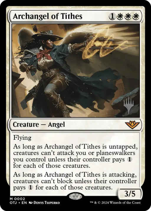 Archangel of Tithes (Promo Pack) [Outlaws of Thunder Junction Promos] - MTG Single
