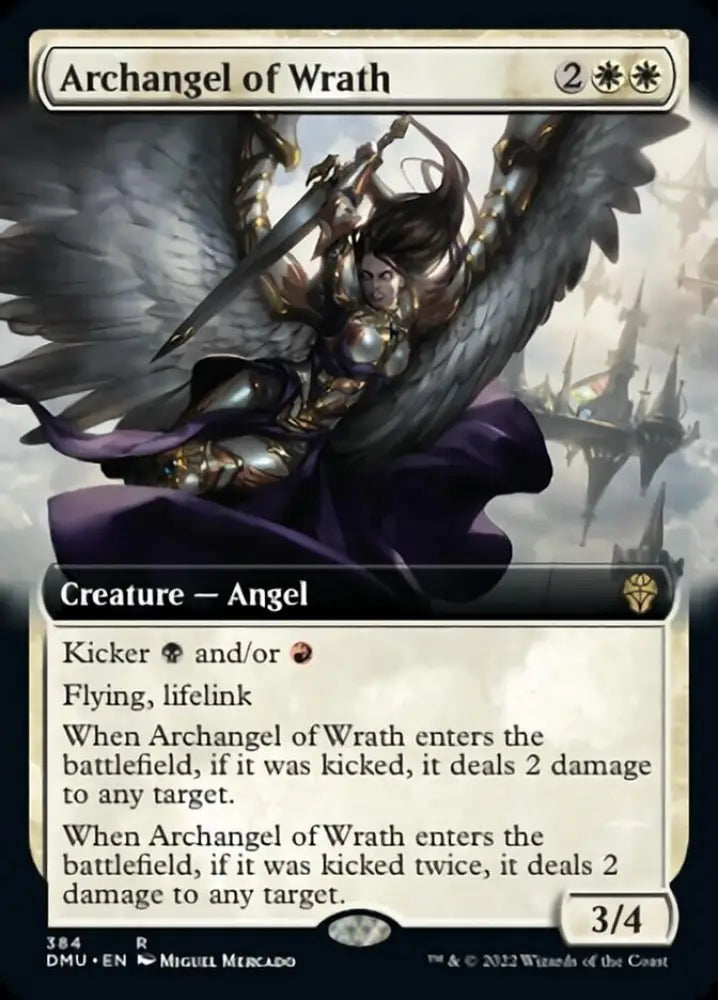Archangel of Wrath (Extended Art) [Dominaria United] - MTG Single