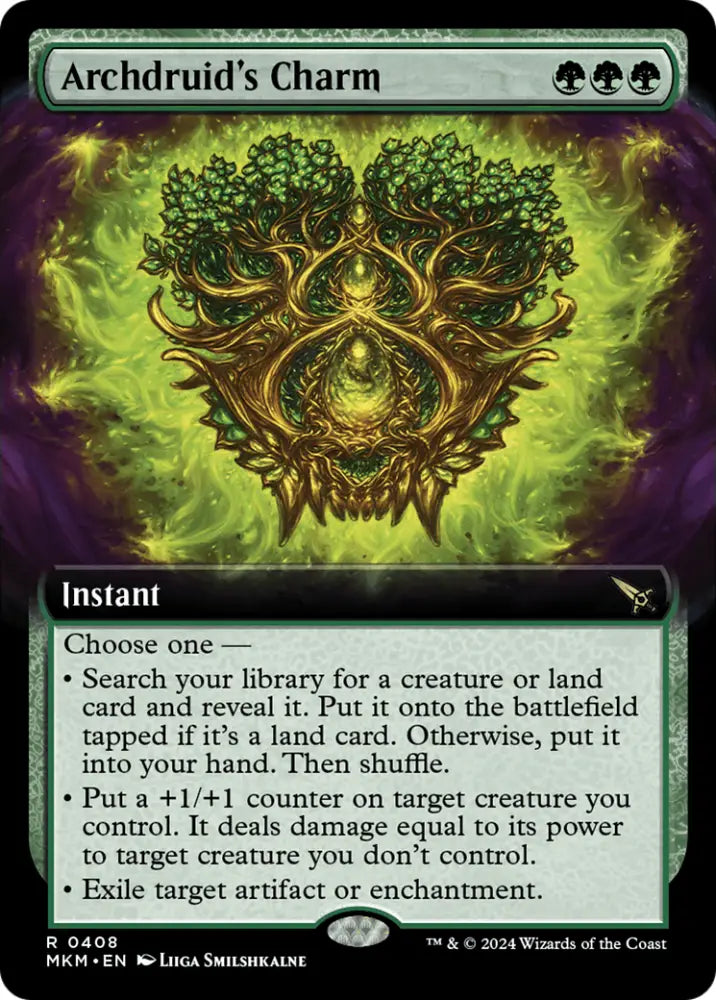 Archdruid’s Charm (Extended Art) [Murders at Karlov Manor] - MTG Single