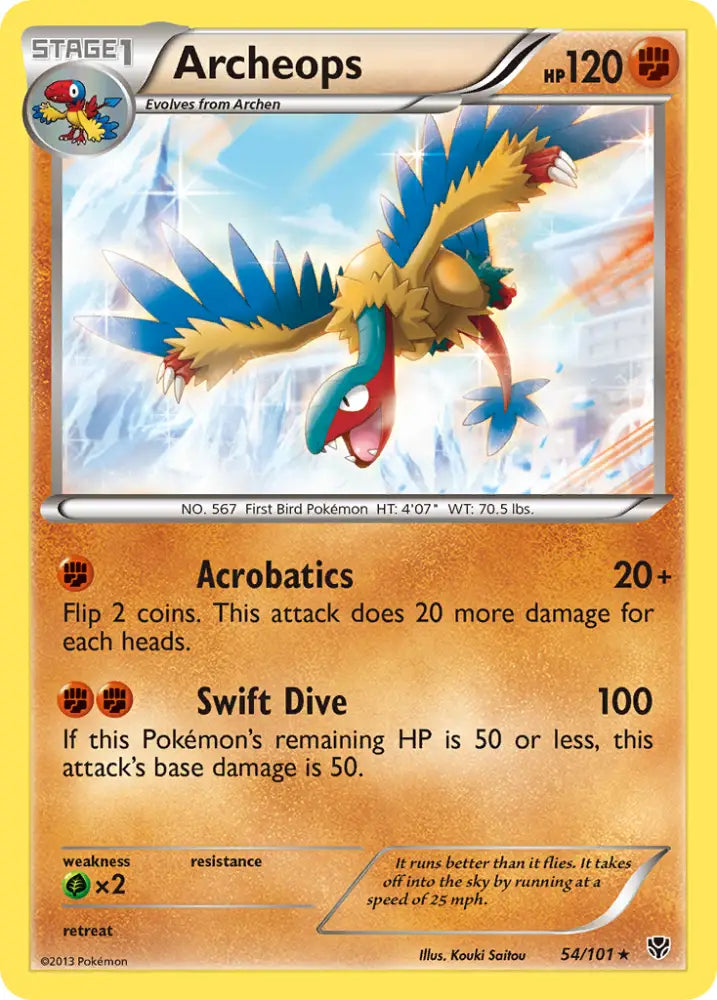 Archeops (54/101) [Black & White: Plasma Blast] - Pokemon Single
