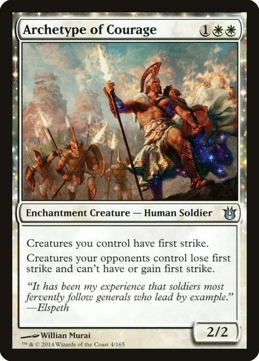 Archetype of Courage [Born of the Gods] - MTG Single
