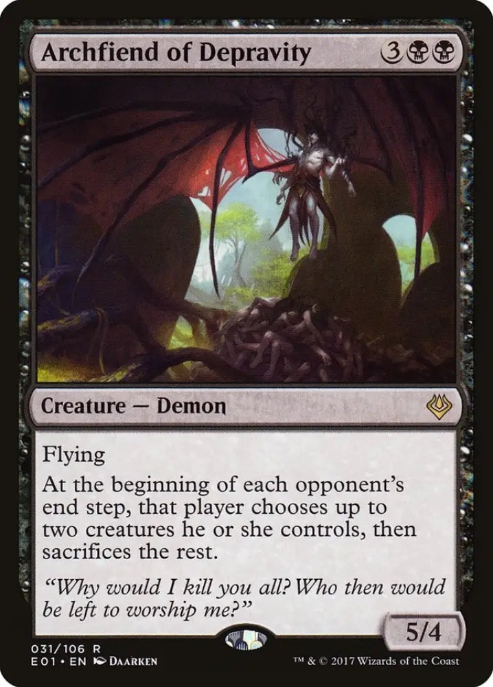 Archfiend of Depravity [Archenemy: Nicol Bolas] - MTG Single