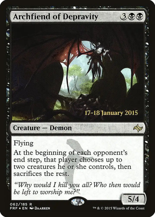 Archfiend of Depravity [Fate Reforged Prerelease Promos] - MTG Single