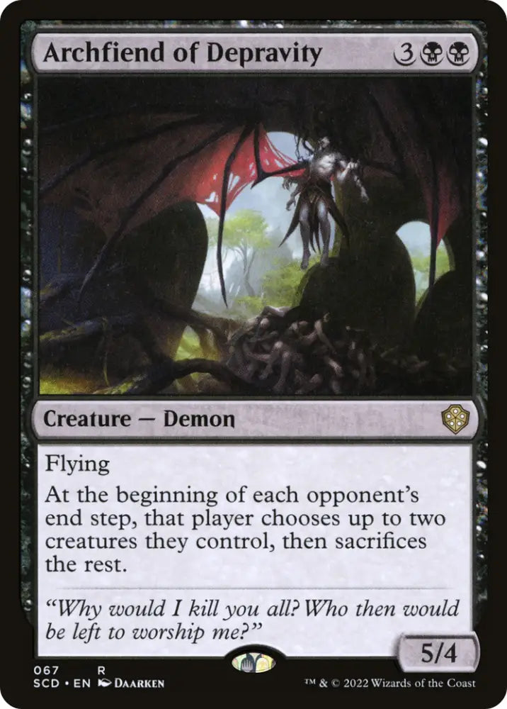 Archfiend of Depravity [Starter Commander Decks] - MTG Single