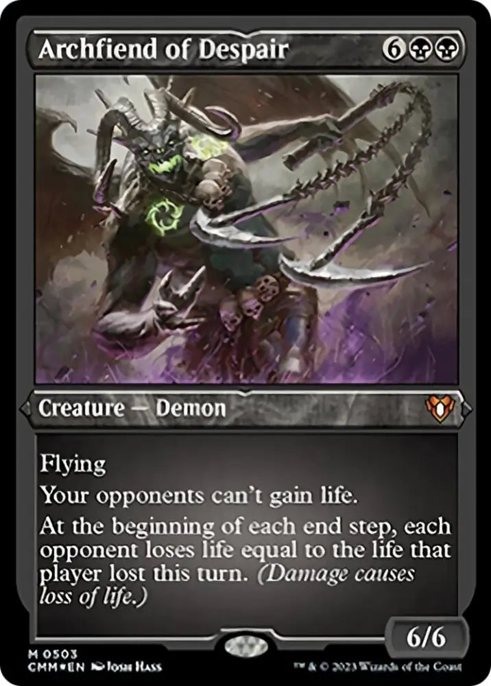 Archfiend of Despair (Foil Etched) [Commander Masters] - MTG Single