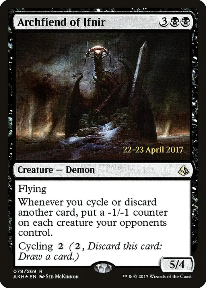 Archfiend of Ifnir [Amonkhet Prerelease Promos] - MTG Single