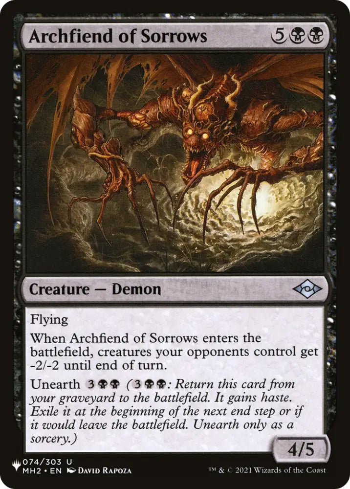 Archfiend of Sorrows [The List] - MTG Single
