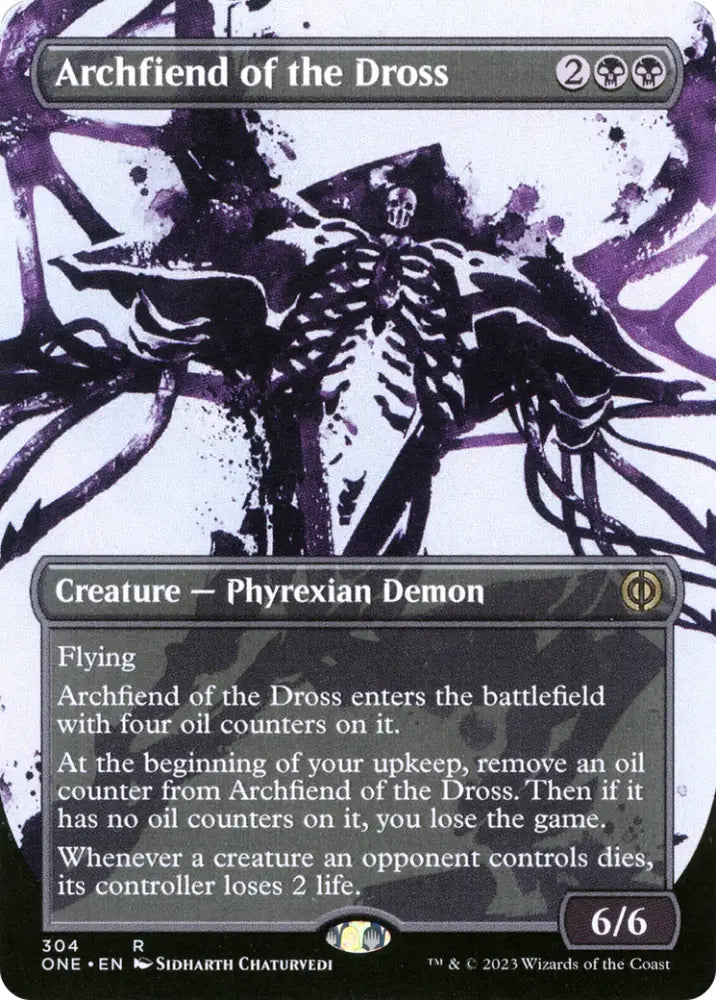 Archfiend of the Dross (Borderless Ichor) [Phyrexia: All Will Be One] - MTG Single