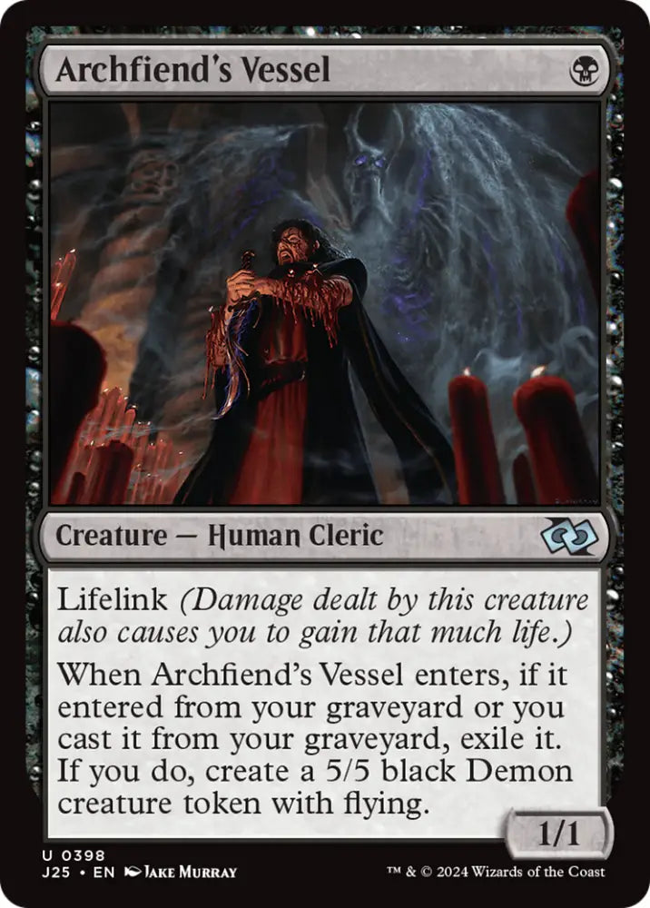 Archfiend’s Vessel [Foundations Jumpstart] - MTG Single