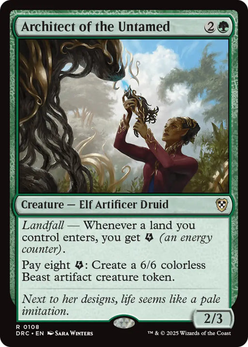 Architect of the Untamed [Aetherdrift Commander] - MTG Single