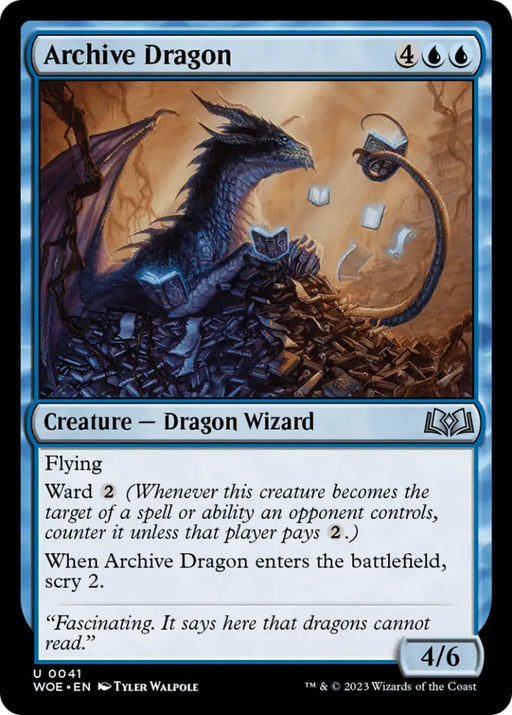 Archive Dragon [Wilds of Eldraine] - MTG Single