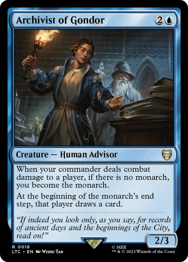 Archivist of Gondor [The Lord of the Rings: Tales of Middle-Earth Commander] - MTG Single