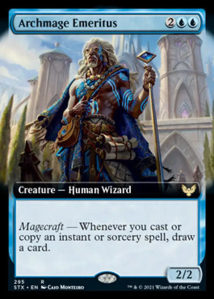 Archmage Emeritus (Extended Art) [Strixhaven: School of Mages] - MTG Single