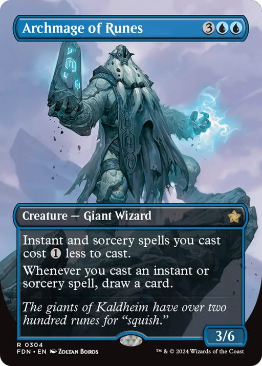 Archmage of Runes (Borderless) [Foundations] - MTG Single