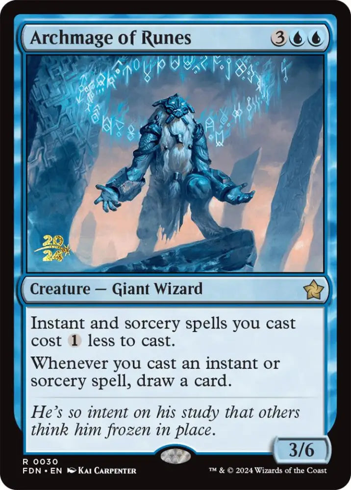 Archmage of Runes [Foundations Prerelease Promos] - MTG Single