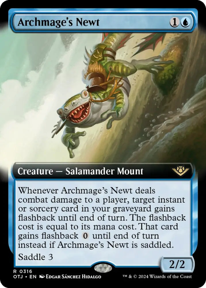 Archmage’s Newt (Extended Art) [Outlaws of Thunder Junction] - MTG Single