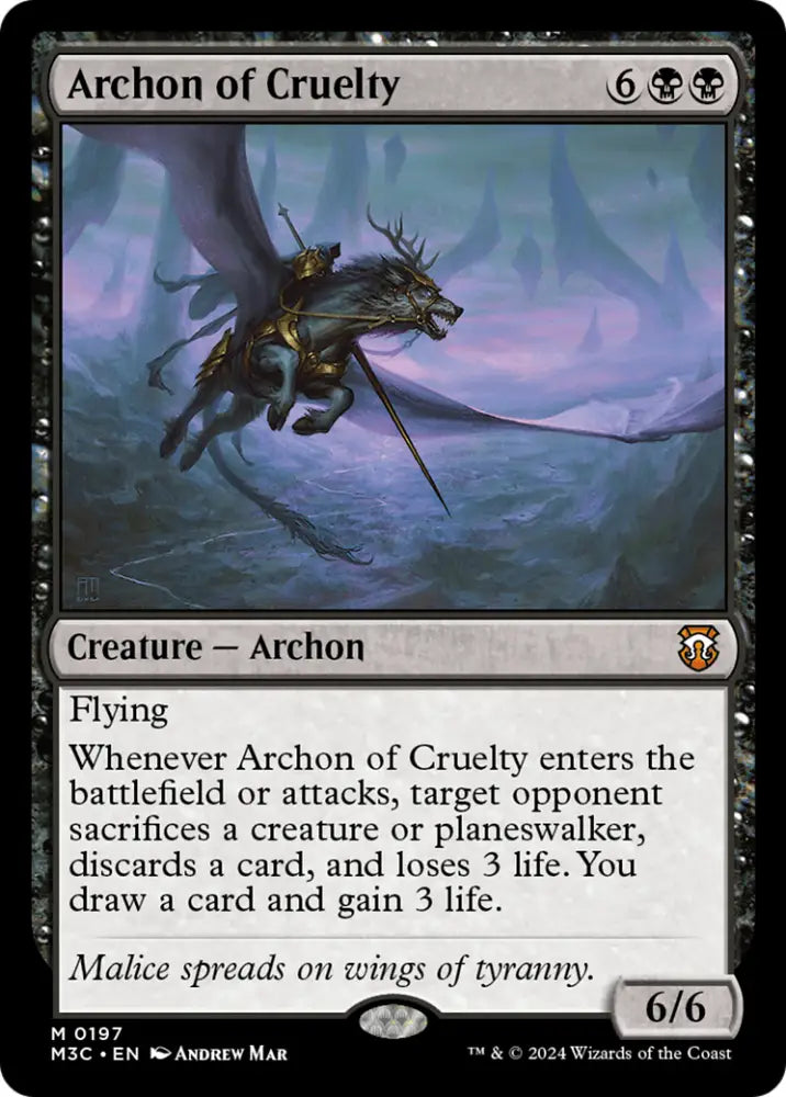 Archon of Cruelty [Modern Horizons 3 Commander] - MTG Single