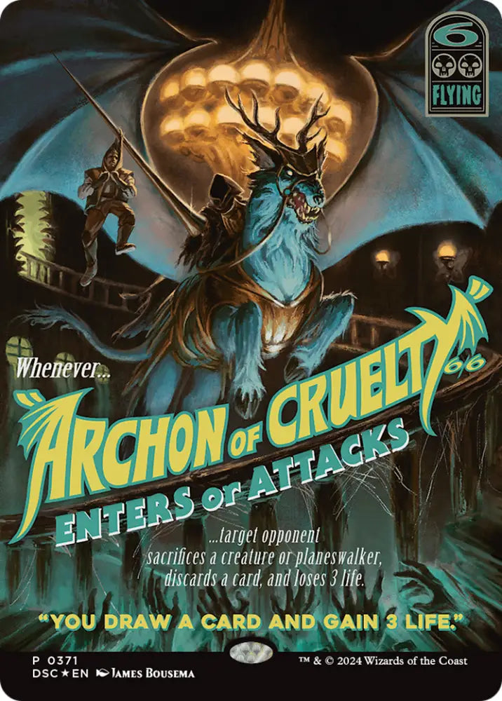 Archon of Cruelty (Showcase) [Duskmourn: House of Horror Commander] - MTG Single