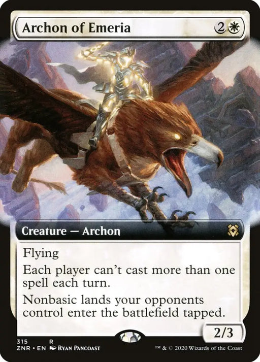 Archon of Emeria (Extended Art) [Zendikar Rising] - MTG Single