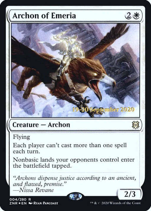 Archon of Emeria [Zendikar Rising Prerelease Promos] - MTG Single