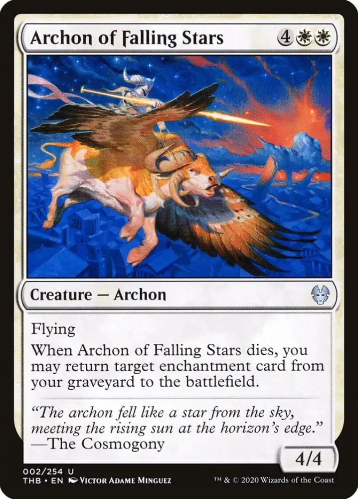Archon of Falling Stars [Theros Beyond Death] - MTG Single