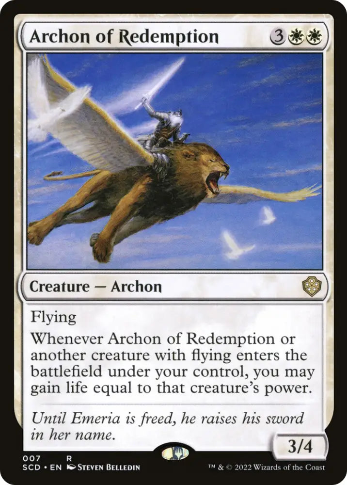 Archon of Redemption [Starter Commander Decks] - MTG Single