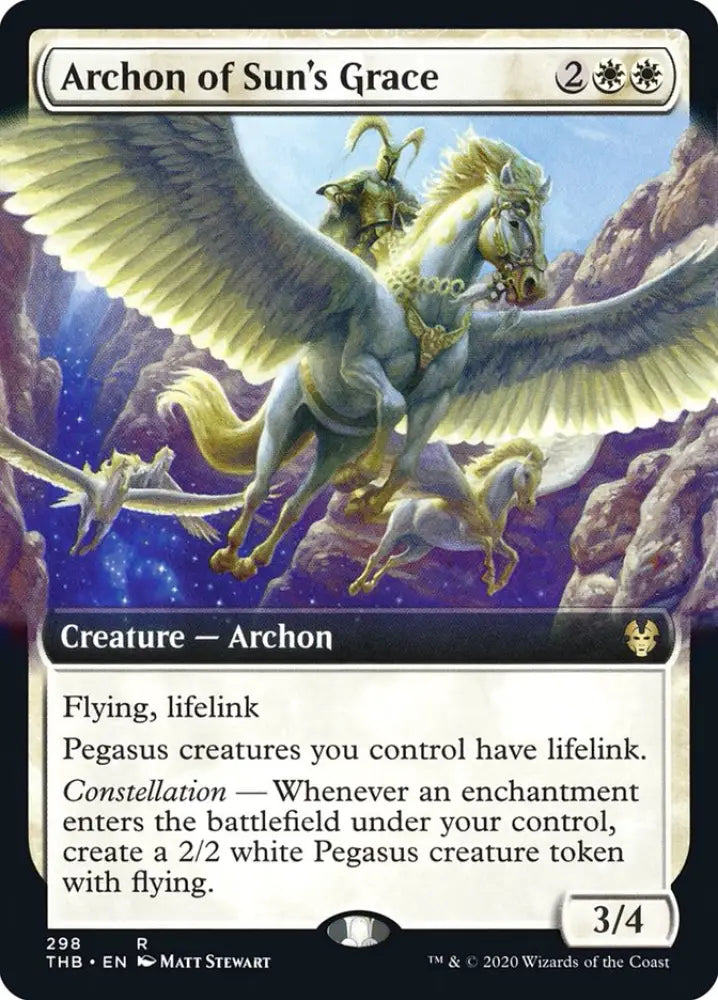 Archon of Sun’s Grace (Extended Art) [Theros Beyond Death] - MTG Single