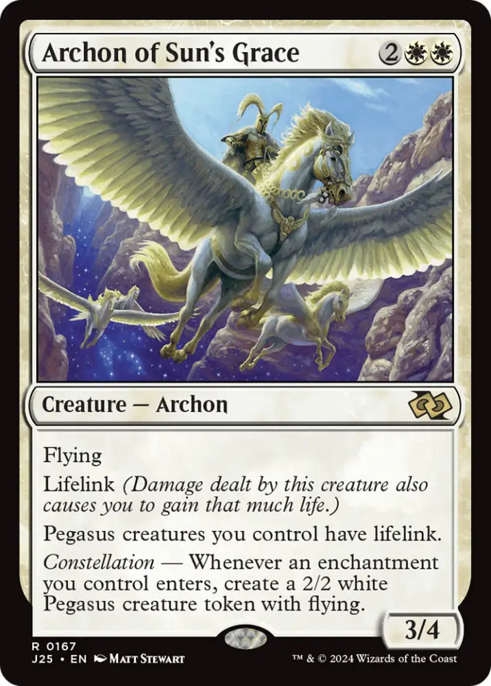 Archon of Sun’s Grace [Foundations Jumpstart] - MTG Single