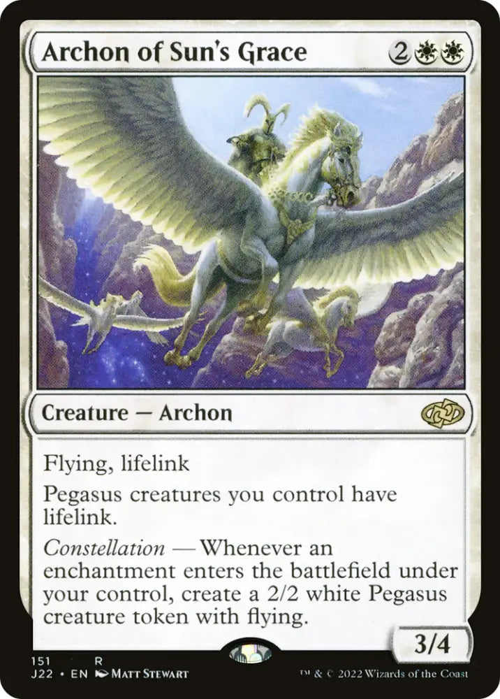 Archon of Sun’s Grace [Jumpstart 2022] - MTG Single