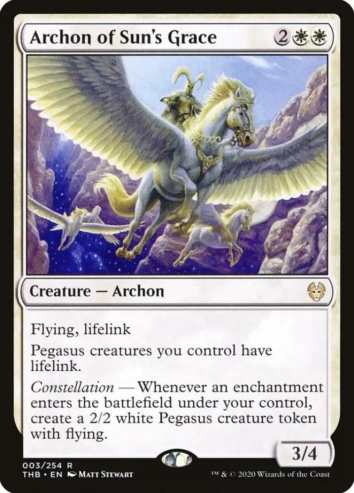 Archon of Sun’s Grace [Theros Beyond Death] - MTG Single