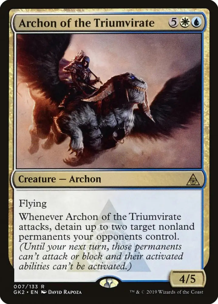 Archon of the Triumvirate [Ravnica Allegiance Guild Kit] - MTG Single