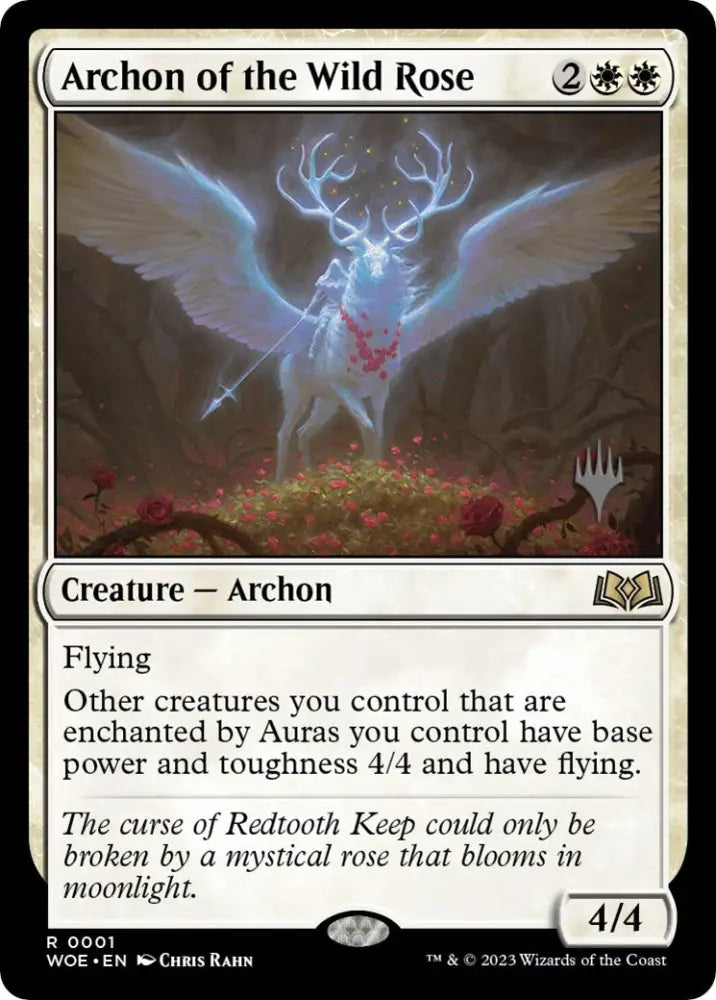 Archon of the Wild Rose (Promo Pack) [Wilds of Eldraine Promos] - MTG Single