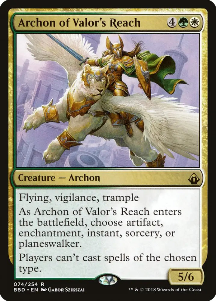 Archon of Valor’s Reach [Battlebond] - MTG Single