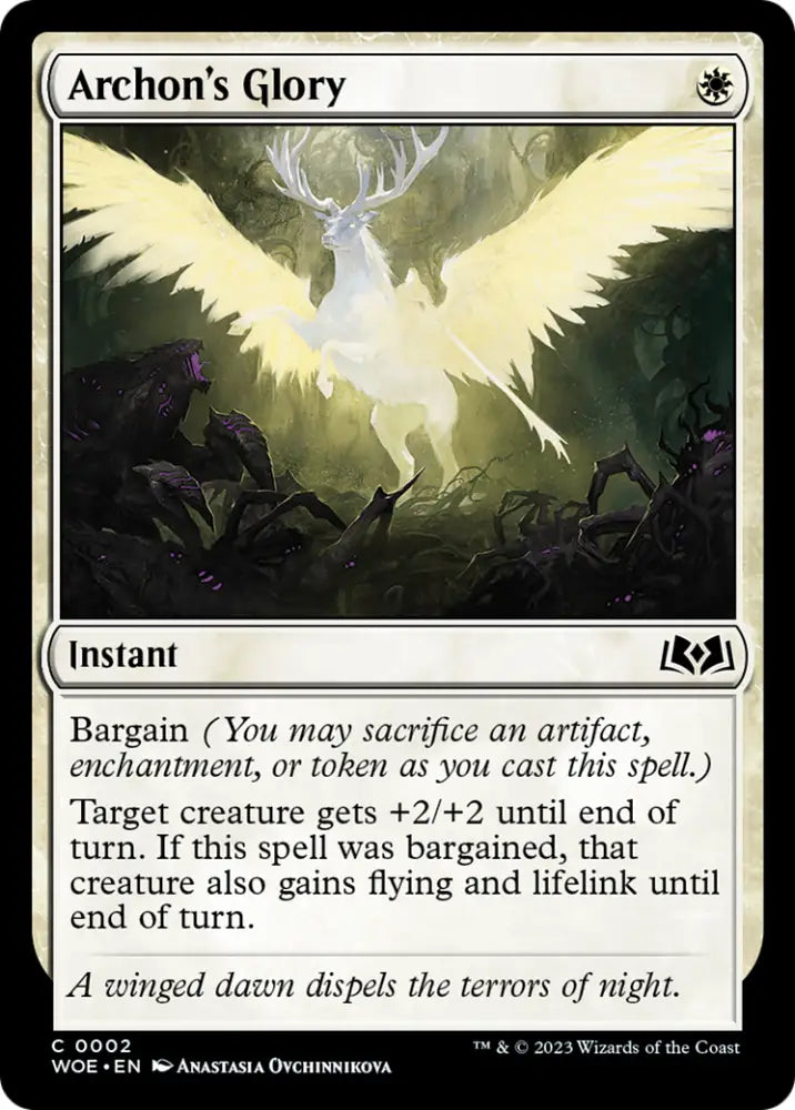 Archon’s Glory [Wilds of Eldraine] - MTG Single