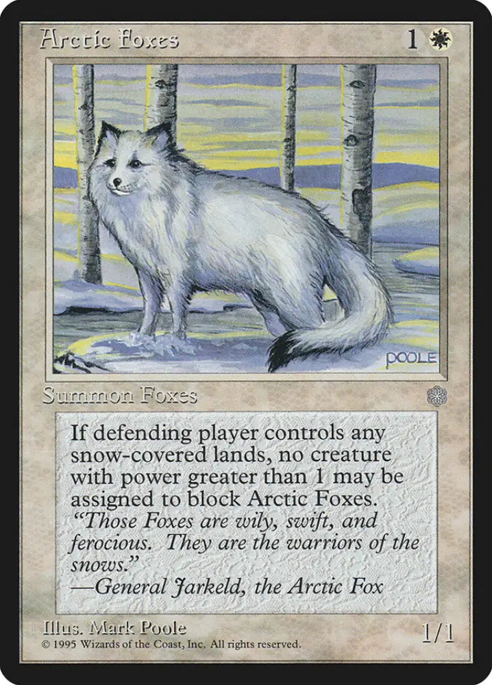 Arctic Foxes [Ice Age] - MTG Single