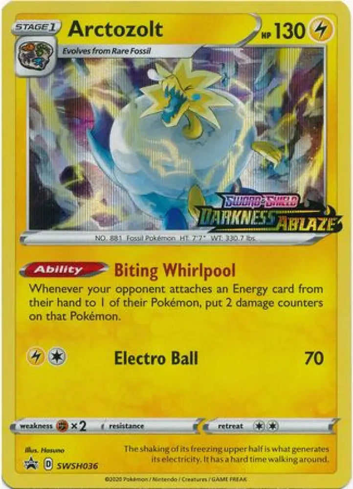Arctozolt (SWSH036) (Prerelease Promo) [Sword & Shield: Black Star Promos] - Pokemon Single