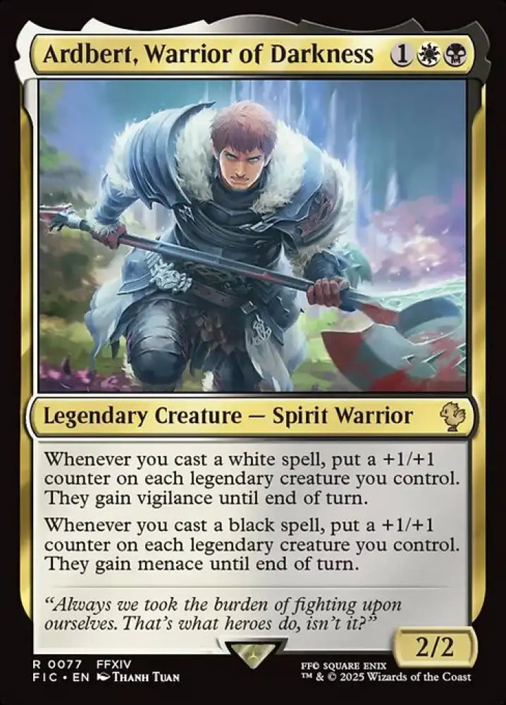 Ardbert, Warrior of Darkness (77) [Final Fantasy Commander]
