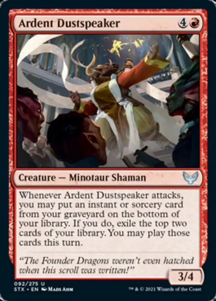 Ardent Dustspeaker [Strixhaven: School of Mages] - MTG Single