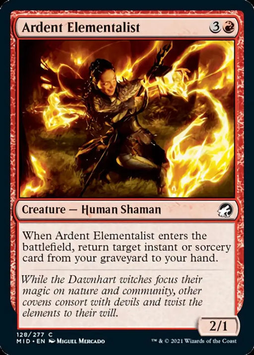 Ardent Elementalist [Innistrad: Midnight Hunt] - MTG Single