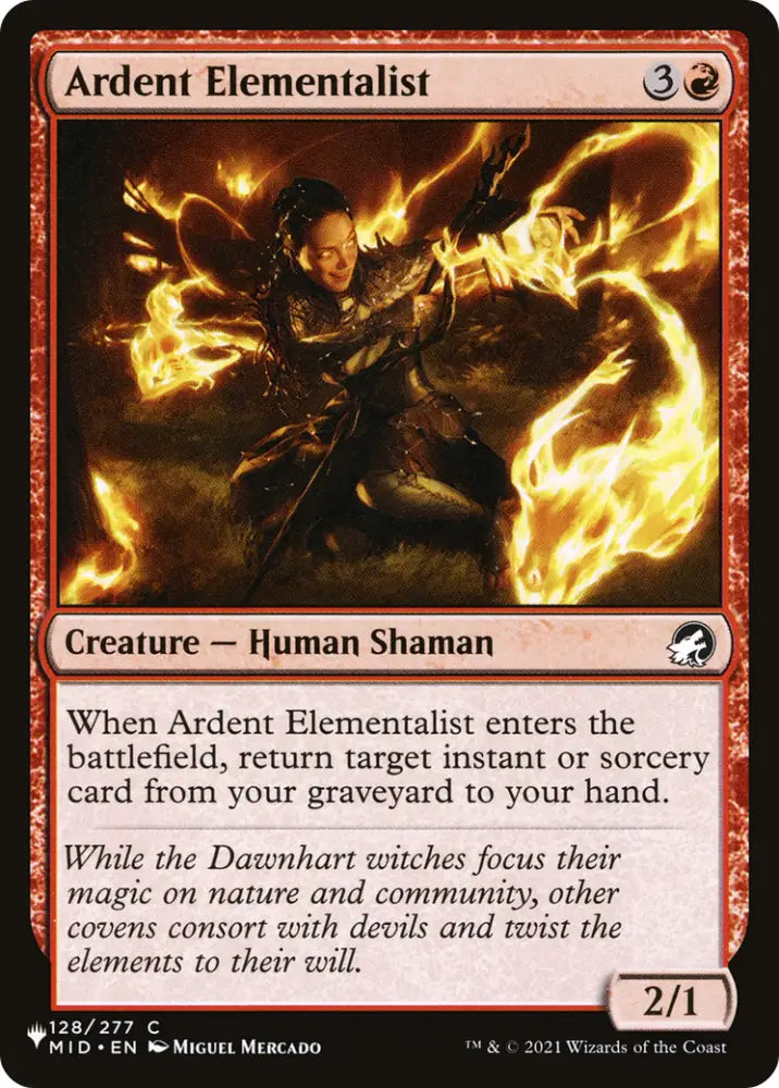 Ardent Elementalist [The List] - MTG Single